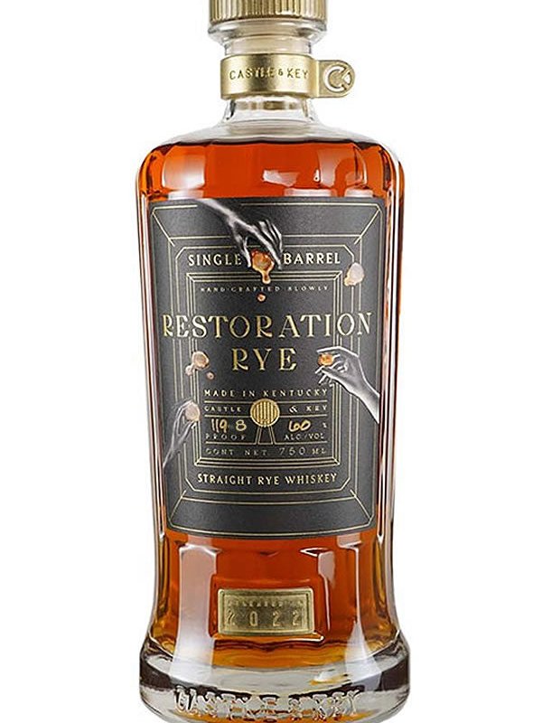 Castle & Key Restoration Single Barrel Straight Rye Whiskey