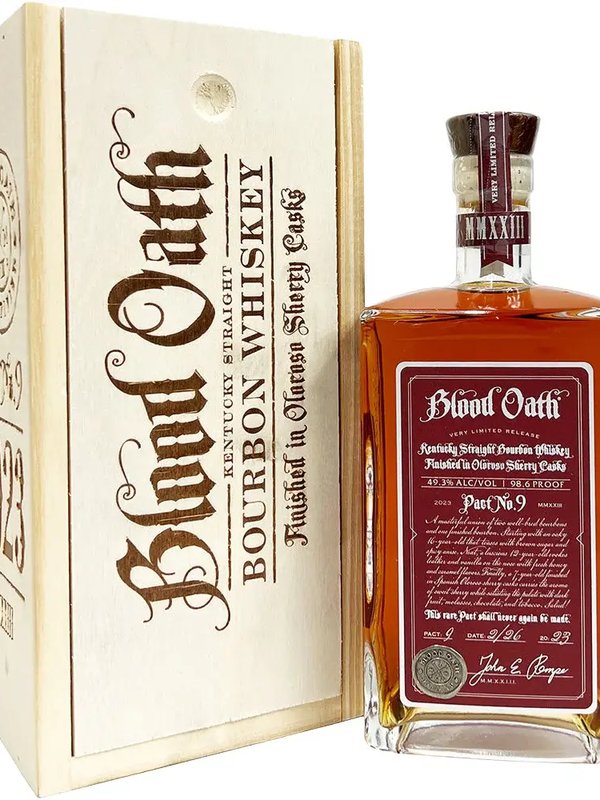 Blood Oath Pact No 9 Straight Bourbon 2023 750ml